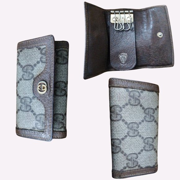 Gucci Ophidia GG handbag, wallet, cosmetic bag, & key case SOLD AS A SET - Picture 3 of 11